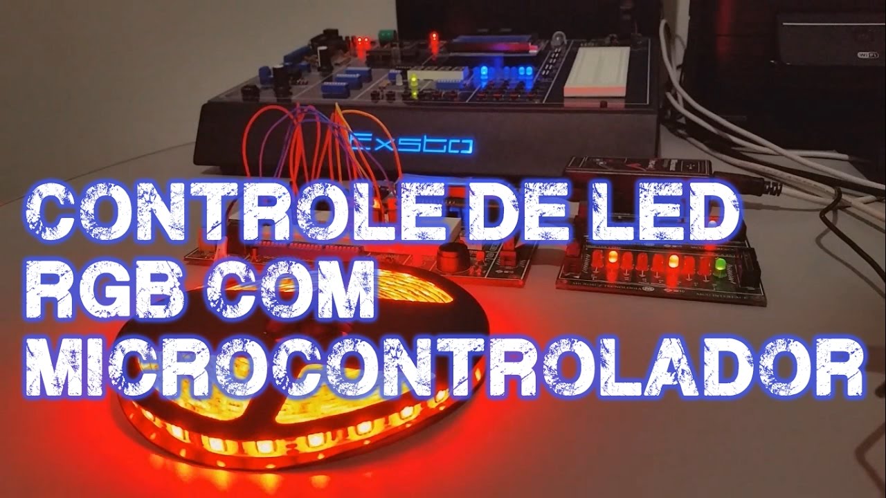 Sistema de controle de LED RGB com microcontrolador